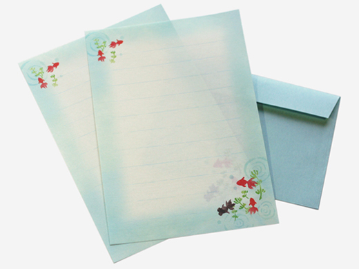  花嫁の手紙便箋デザイン♡サマーウェディング編　で紹介している画像
